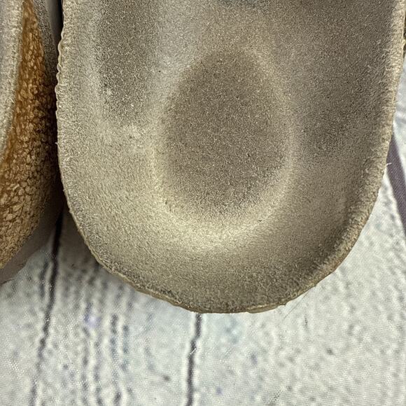 Birkenstock Arizona Split Gray Tan Taupe Suede/Natural Leather Regular Size 41 - Picture 7 of 16